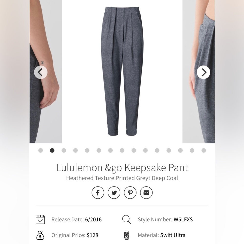 Lululemon &go Keepsake Pant
